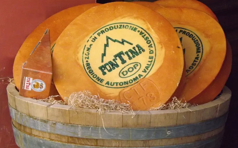 Forme di Fontina DOP, il formaggio d'alpeggio della Valle d'Aosta