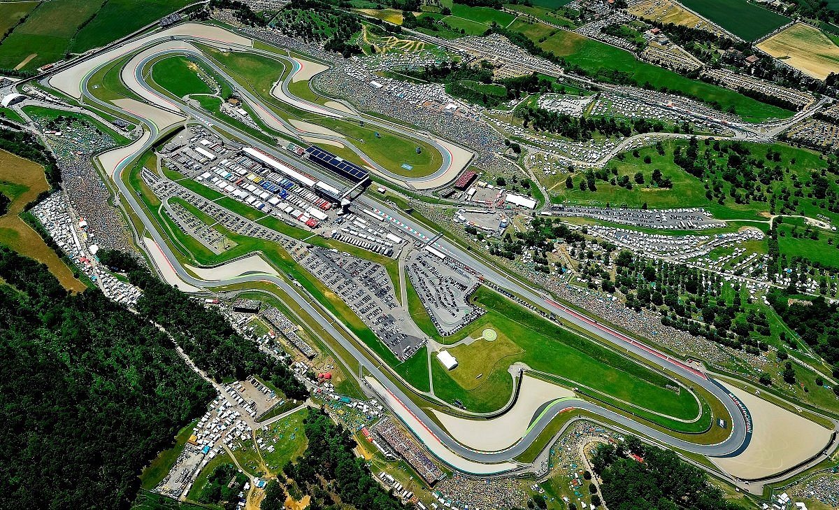 Veduta aerea dell'Autodromo del Mugello
